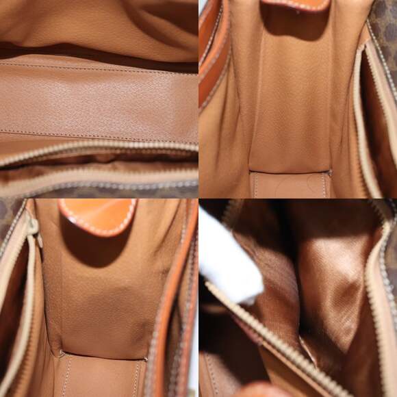 CELINE Macadam Canvas Shoulder Bag Pvc Brown - Picture 12 of 13